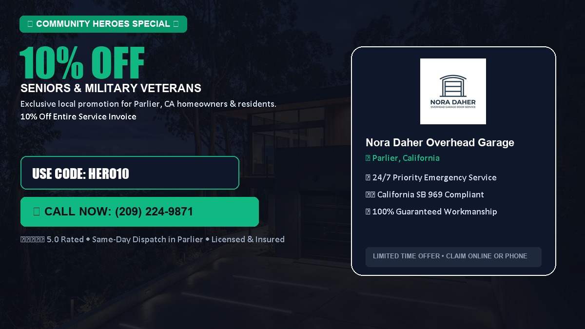 10% OFF Senior Citizens (65+) & Military / Veteran Community Discount in Parlier, CA